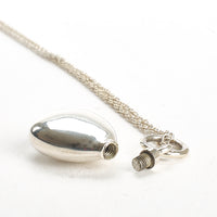 Cremation Pendant - 925 Sterling Silver Tear Drop