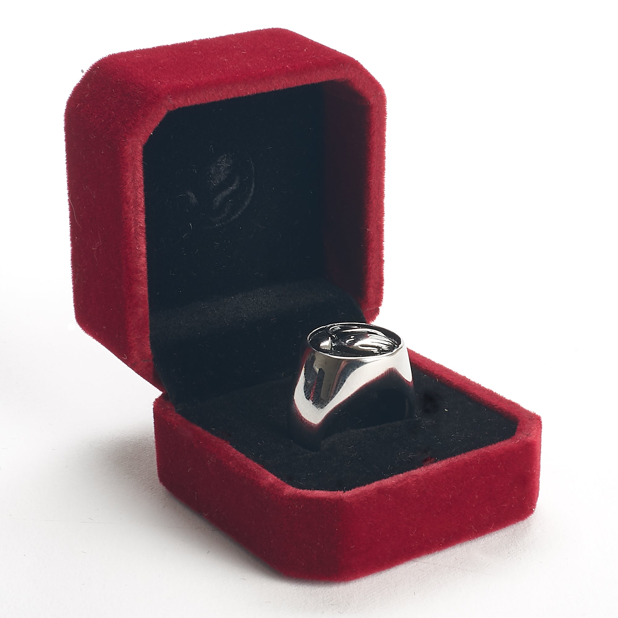 Cremation Ring - Silver with Praying Hands