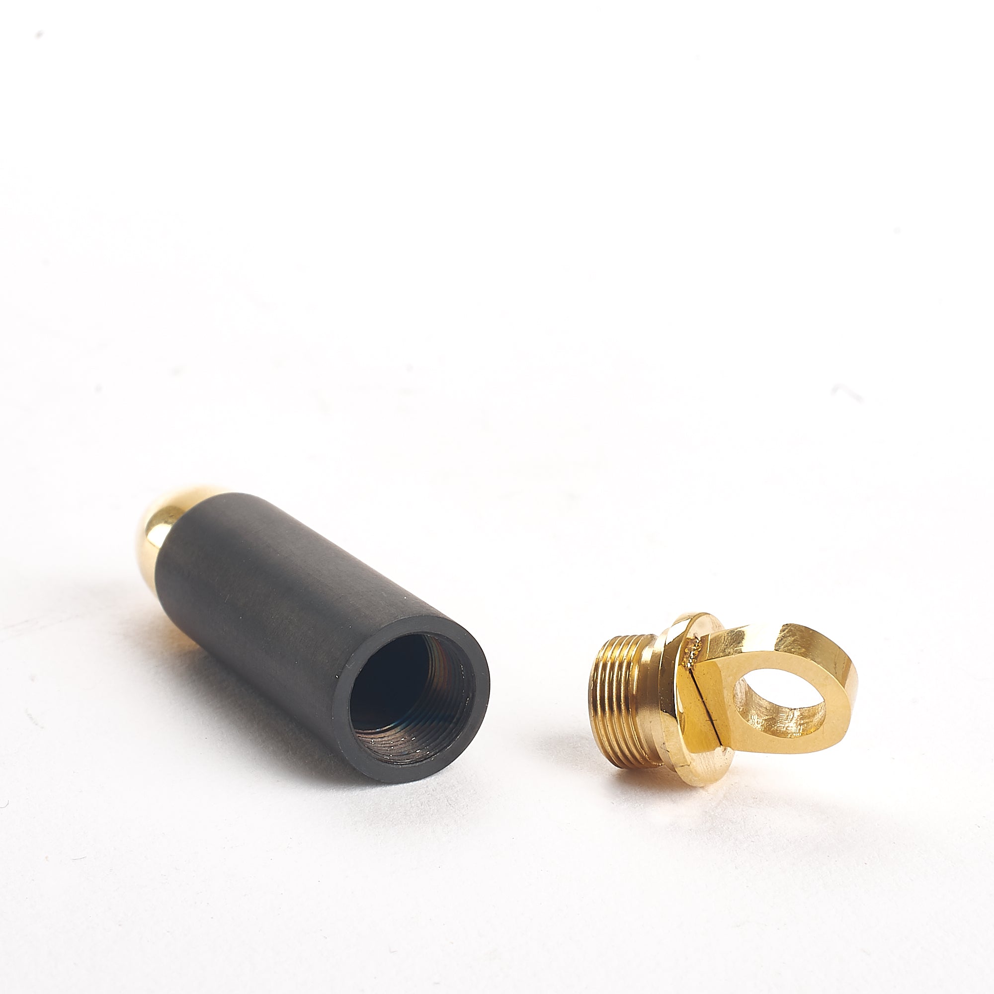 Cremation Pendant - Bullet - Black and Gold - Premium