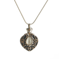 Cremation Pendant - Celtic Spear with Mother of Pearl