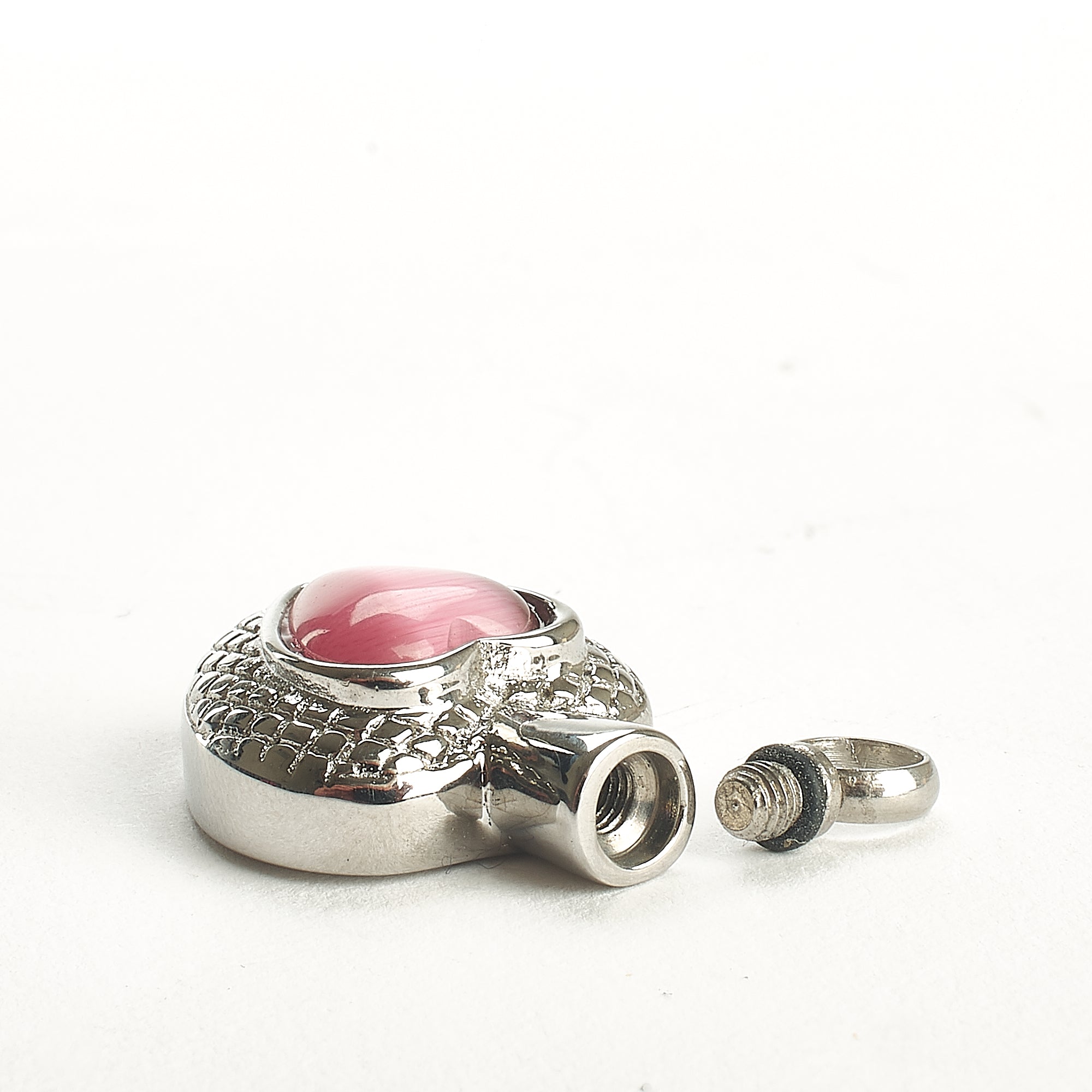 Cremation Pendant - Small Celtic Heart- Dusty Pink