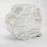 Cremation Urn - Large Luxury Marble Grey Heart