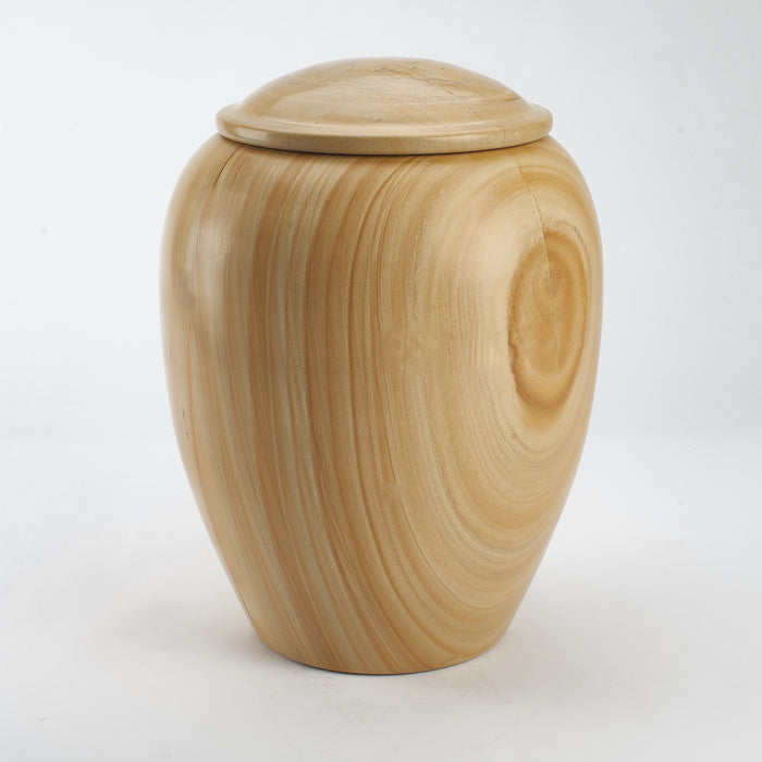 Cremation Urn - Large Luxury Burma Teak Marble