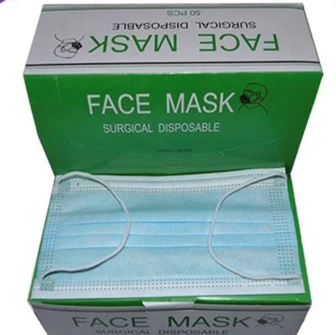 Face mask - 3ply - ear-loop 50 pack